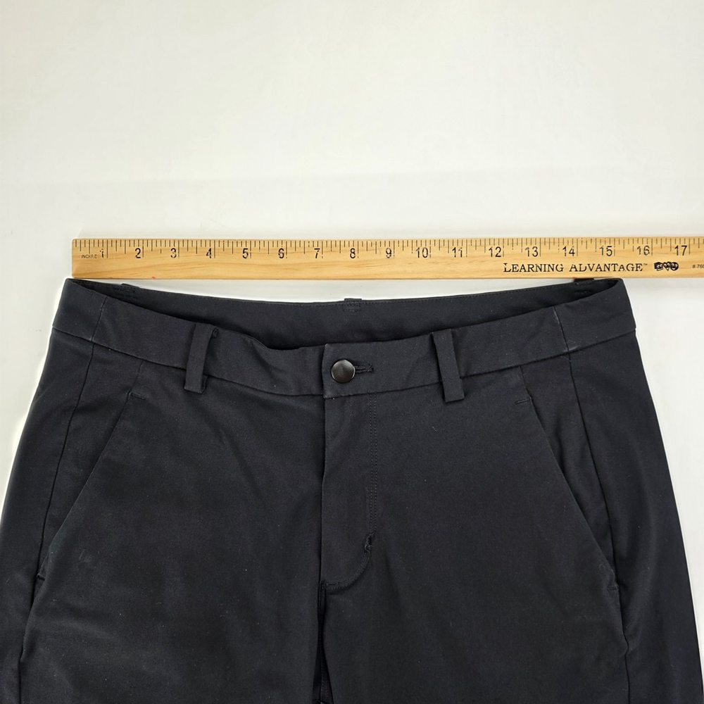 Lululemon ABC Short 9 Black Warpstreme Slim Fit Mens 32 Performance Golf Casual - Picture 5 of 9